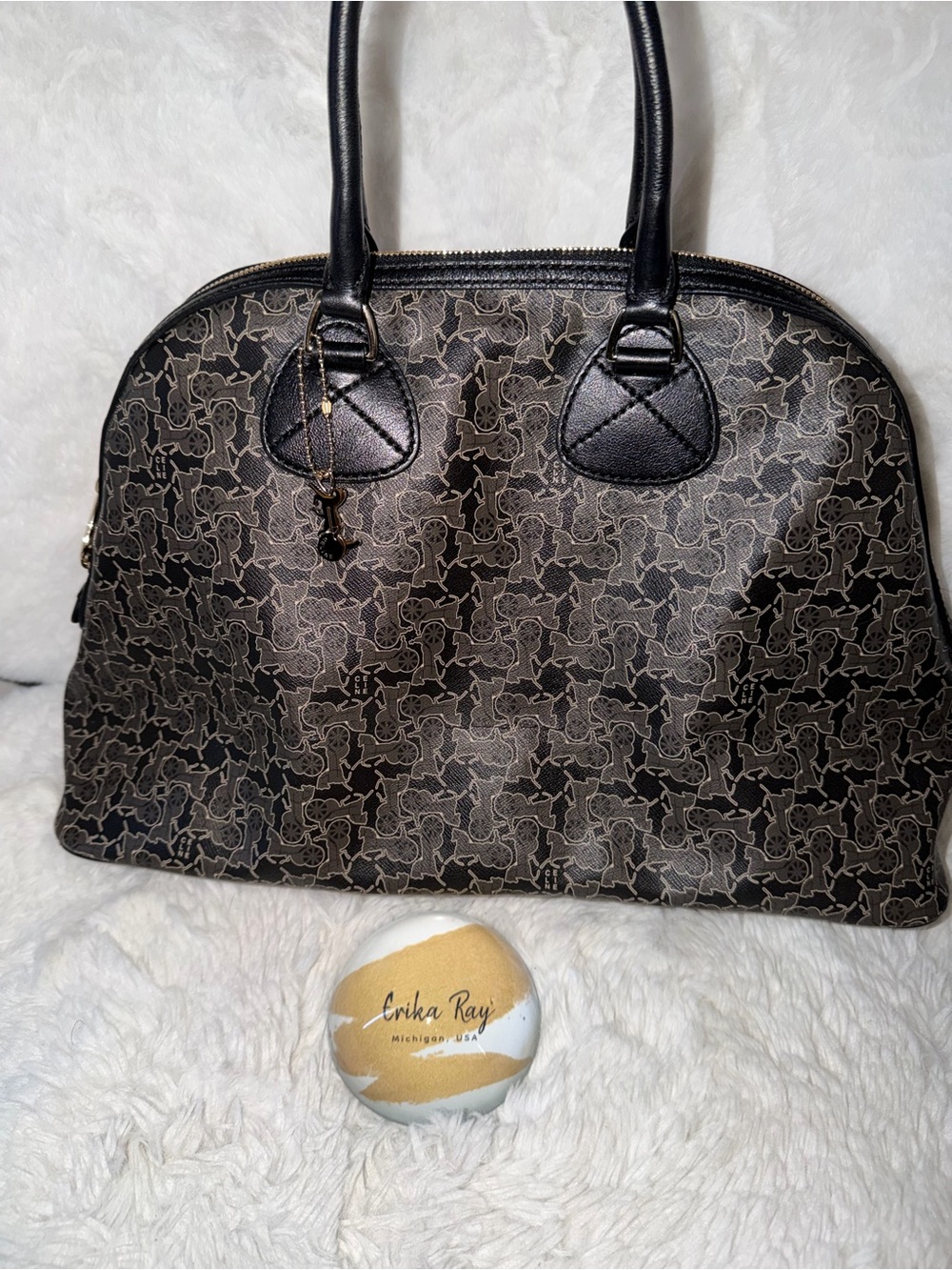 Celine Logo Coated Canvas Tote Bag- BEAUTIFUL CONDITION - Picture 12 of 16